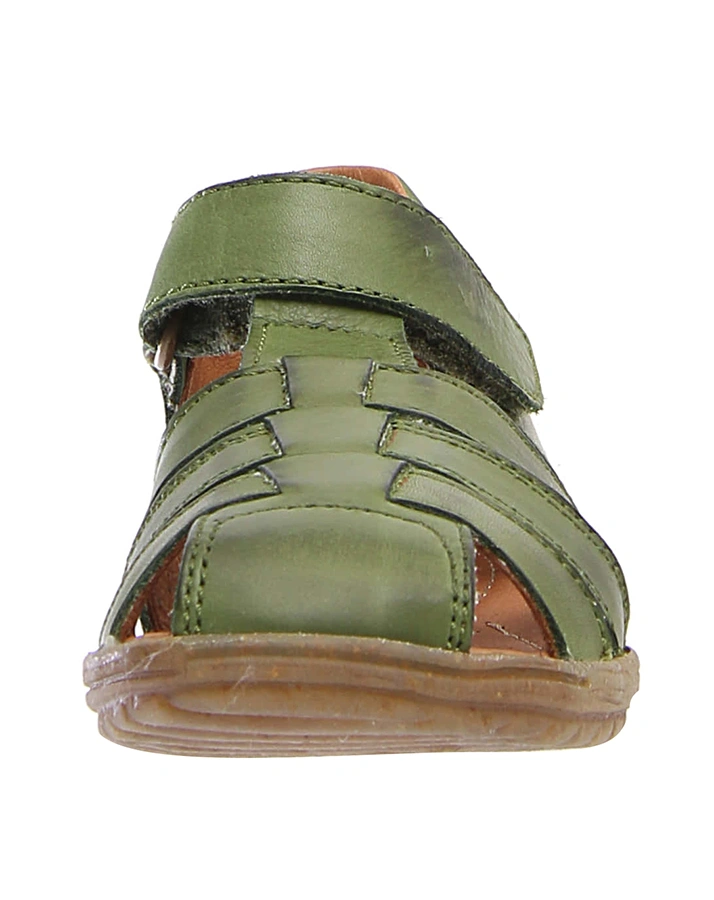 Leder-Sandalen SEE mit Zehenschutz in khaki