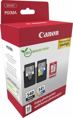 Canon PG-540/CL-541 Cartridges Combo Pack