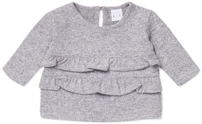 Luca & Lola Asia Genser Baby, Grey Melange