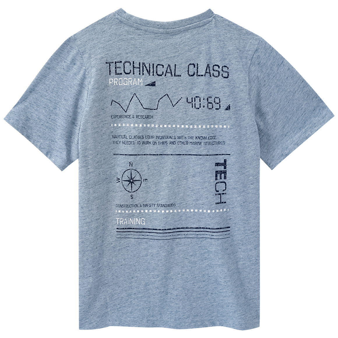 Yigga Jungen T-Shirt mit Rückenprint hellblau