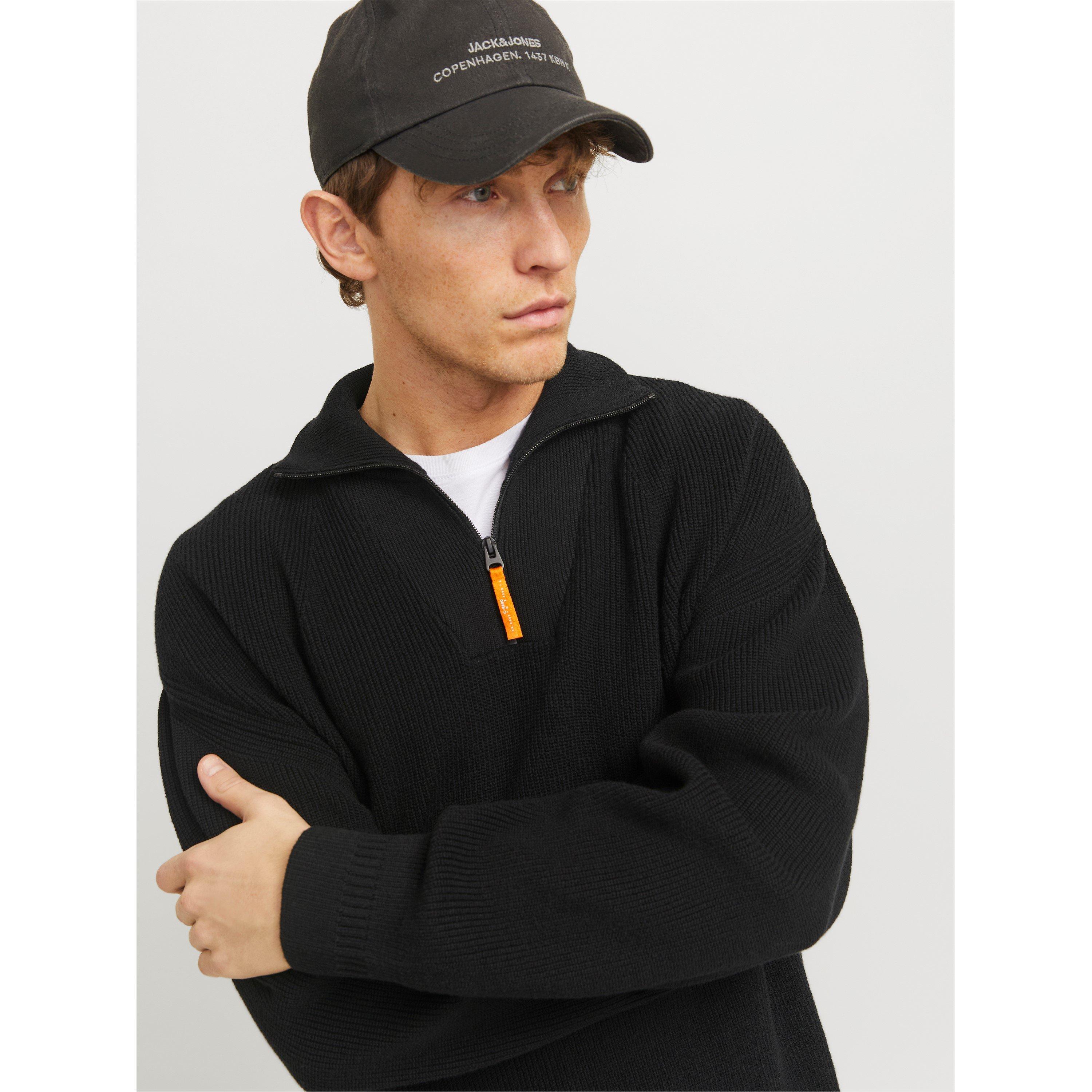 Jack and Jones JJ Half Zip Knit Mens