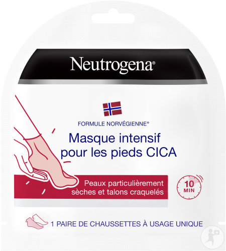 Neutrogena CICA Masque Intensif Pieds Peaux Sèches Et Talons Craquées 1 Paire