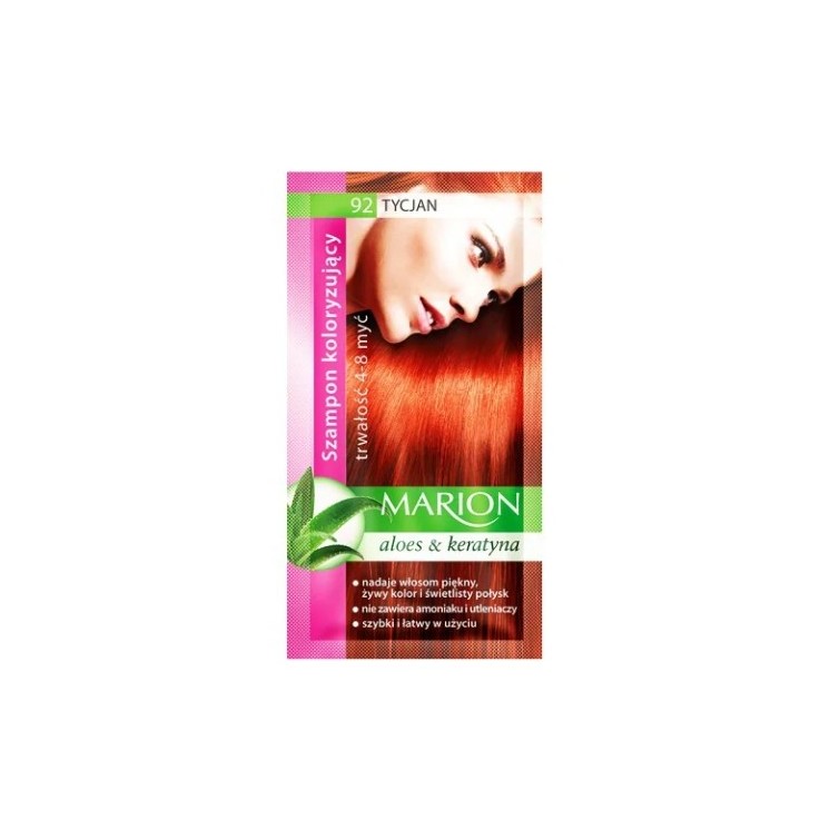 Marion Färbeshampoo mit Aloe-Extrakt 4-8 Wäschen /92/ Tizian 40 ml(31-01-2026)