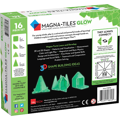 Magna-Tiles Glow Expansion sæt - 16 dele