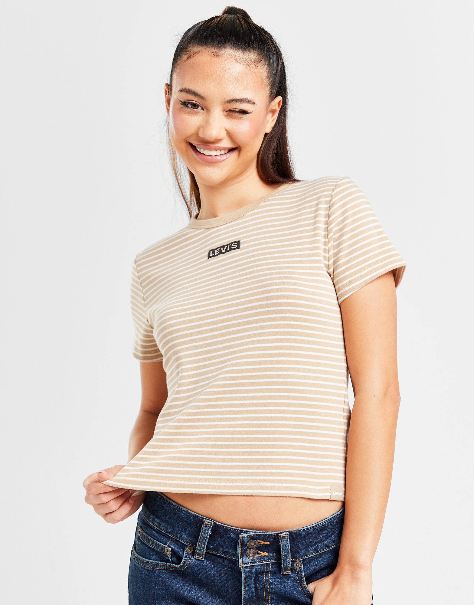 Levis T-shirt Stripe Baby Femme