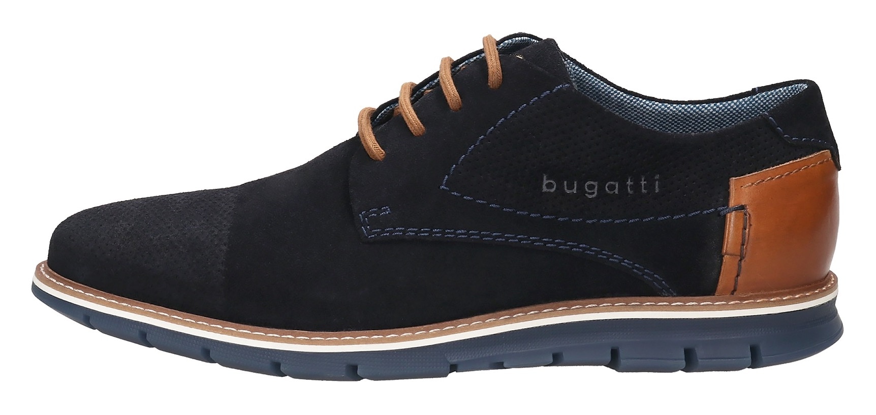 bugatti Schnürschuh  , Freizeitschuh, Halbschuh, Sneaker mit Ziernähten