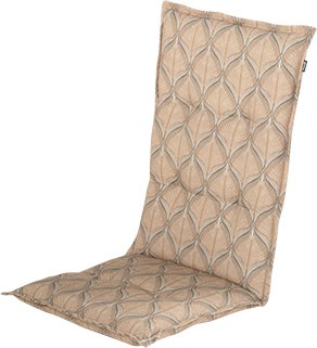 Hartman tuinkussen hoge rug Vince bruin 123 x 50 x 8 cm