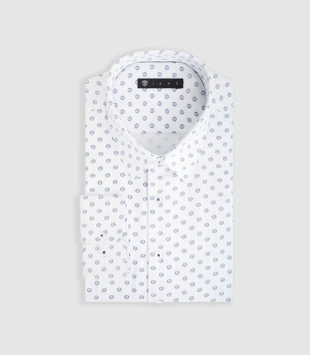 Chemise ville blanche et marine 
