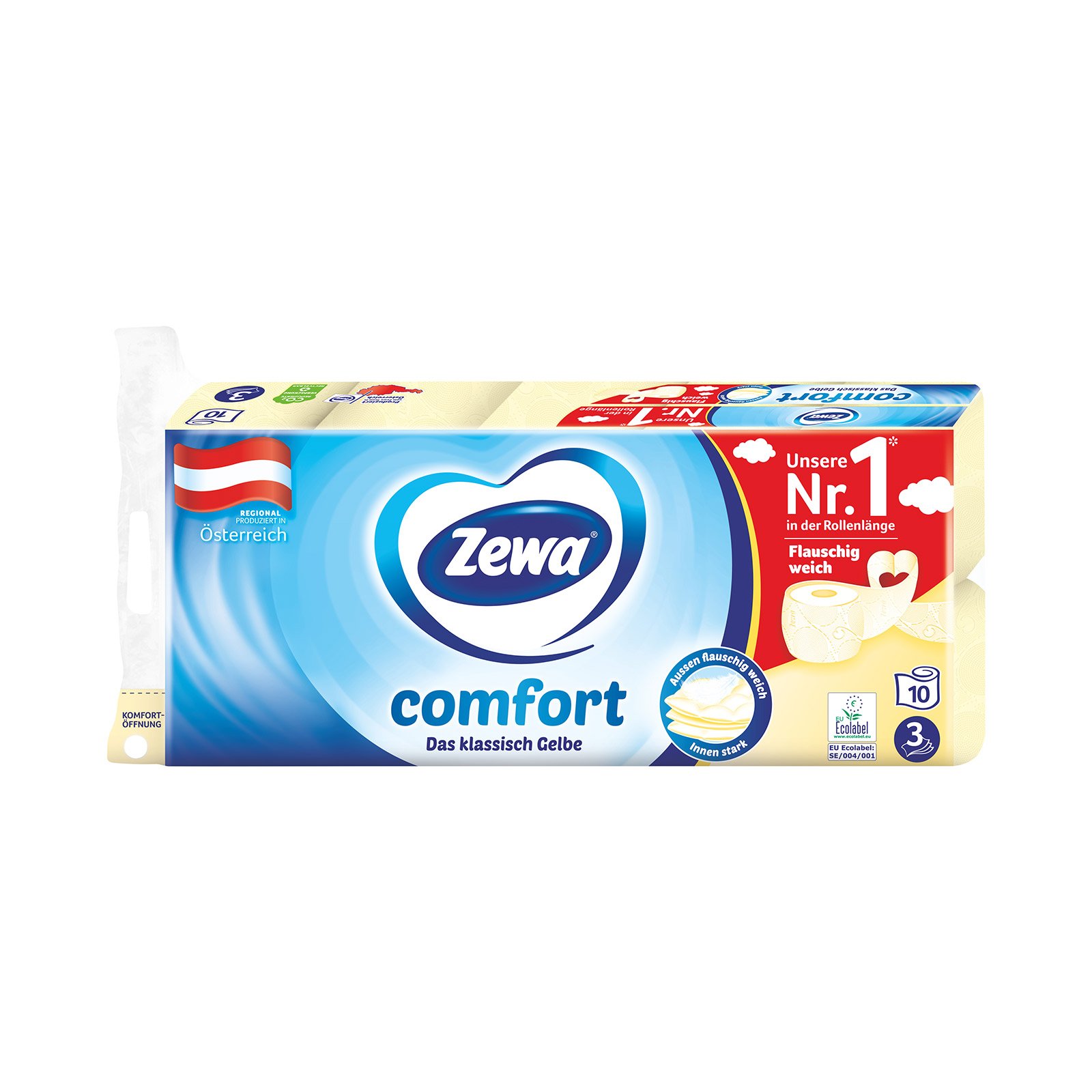 Zewa Comfort Toilettenpapier Gelb