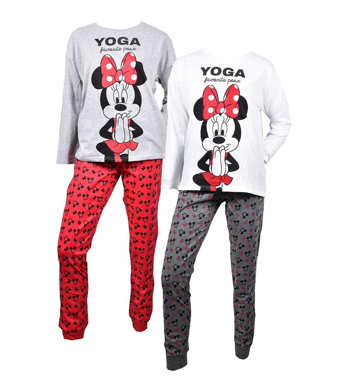 Pyjama Femme MINNIE en Coton -Chaleur,Douceur et Confort- Pack de 2 Pyjamas HU3546 yoga