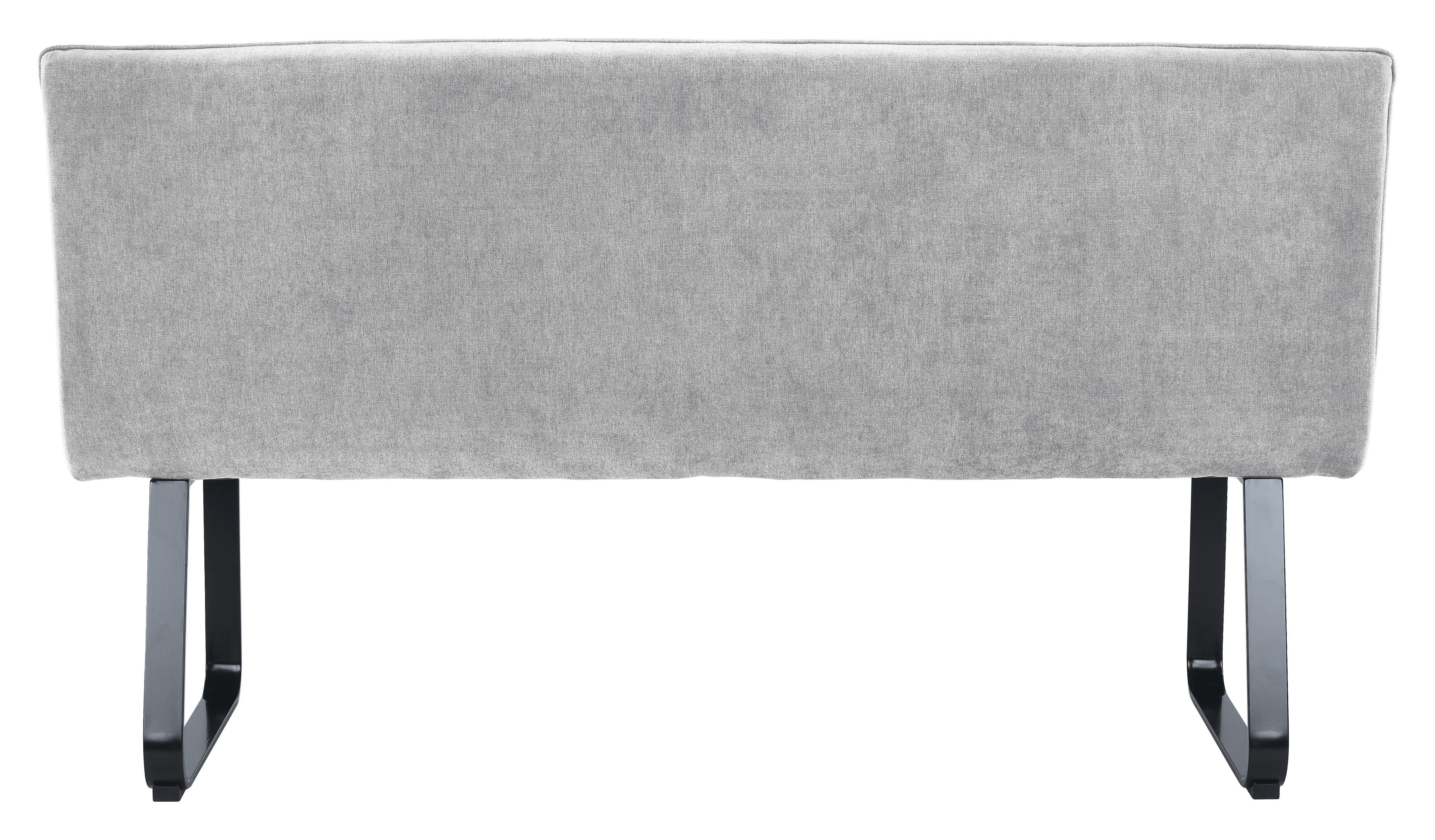 byLIVING Bank TALEA, Breite 160 cm, Bezug hellgrau, Gestell Metall schwarz
