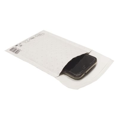 E.PACK La Couronne - 50 Pochettes bulles d'air papier - 270x360mm - Bicouche 100 gr - kraft blanc - bande auto-adhésive