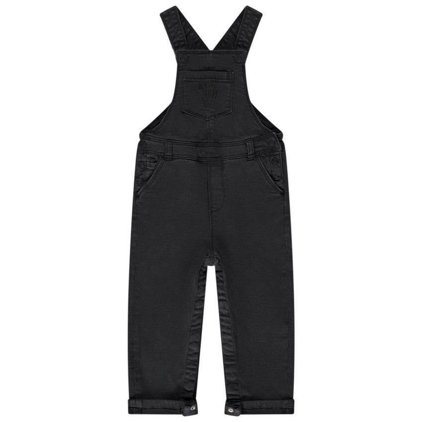 Salopette longue avec broderie pour bébé garçon - Gris foncé