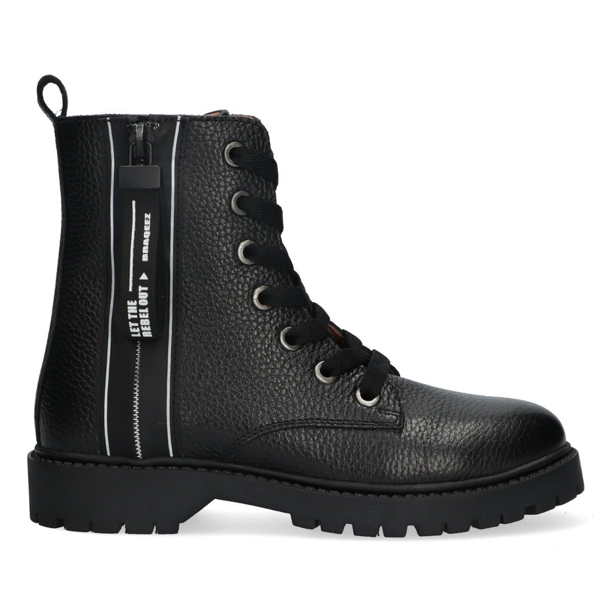 Belle Boot - Biker Boots Braqeez Zwart
