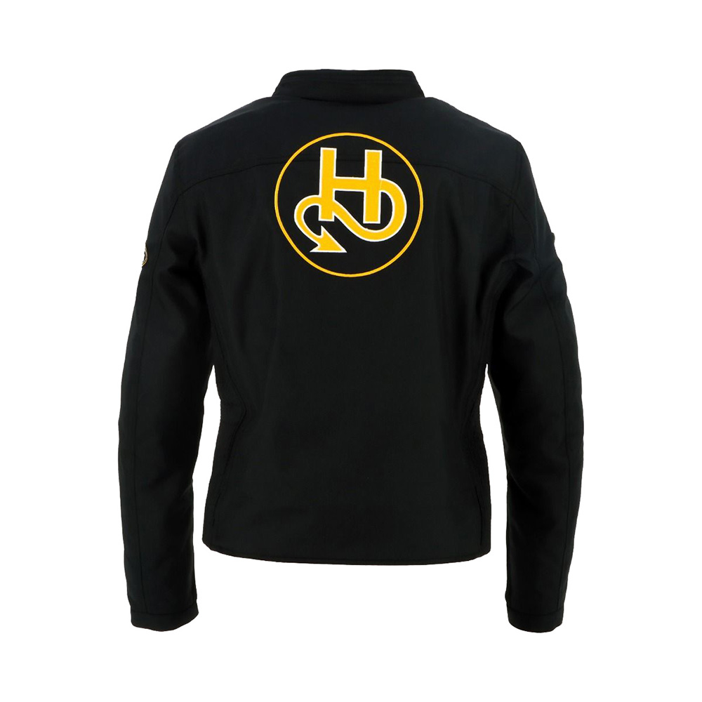 Helstons - Blouson femme Sturgis Noir / Blanc / Jaune