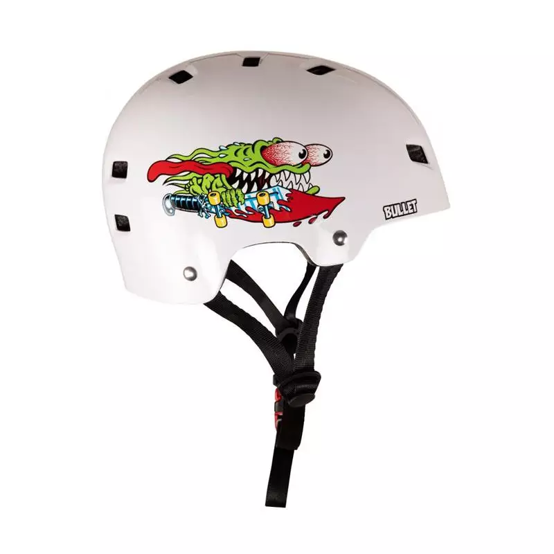 Casque BULLET x SANTA CRUZ Slasher Youth 49-54cm Gloss White OSFA