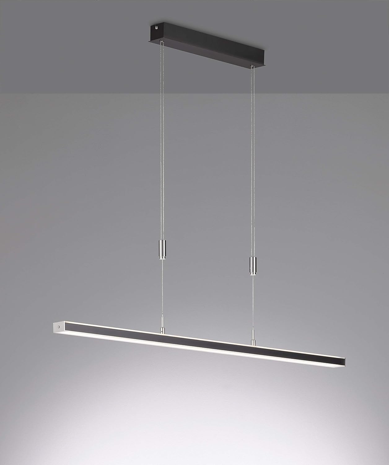 Fischer & Honsel Pendelleuchte Vitan TW | Helligkeit Stufenlos Dimmbar | Farbtemperatureinstellung 3 Stufen | Höhenverstellbar | 60538 | EEG: F