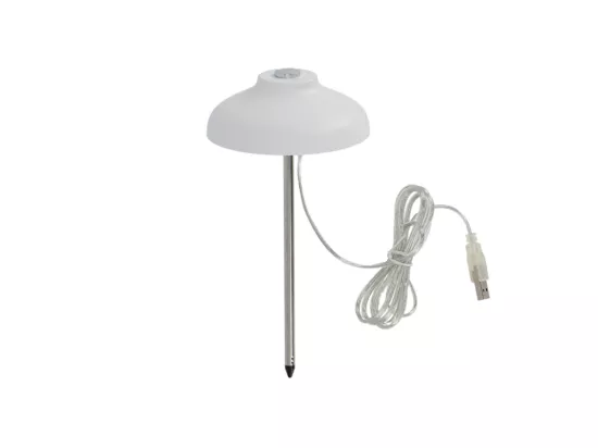 Lampe de croissance pour cultures réglable en inox - Blanc - L 11 x l 11 x H 74,1 cm