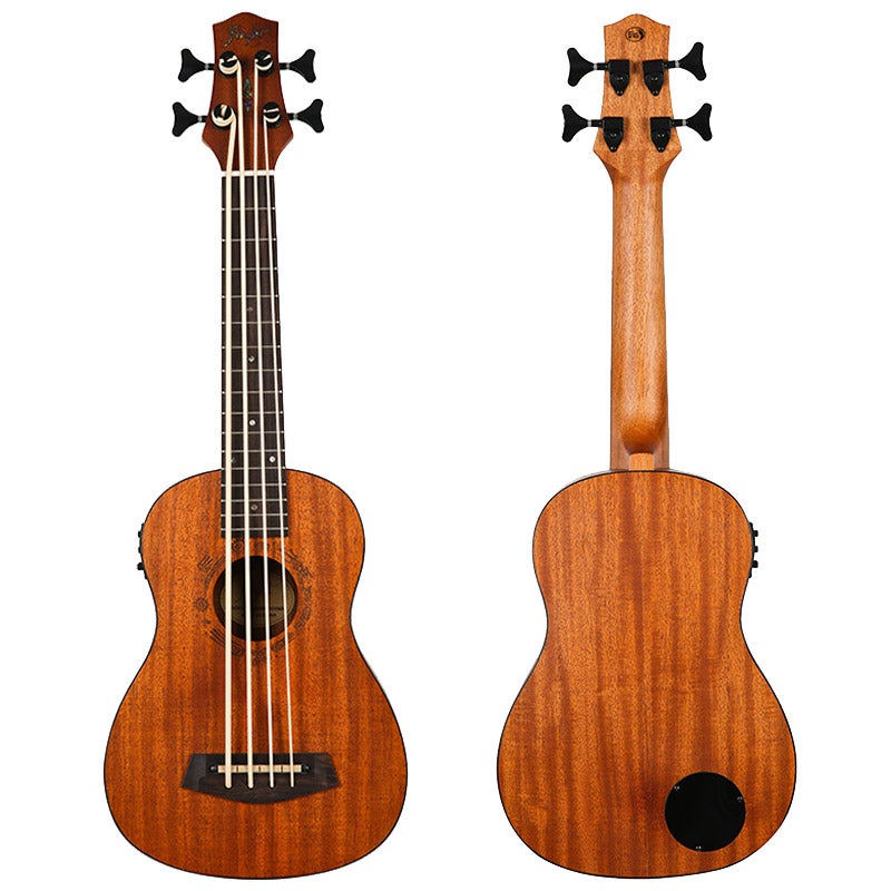 Flight Bass Series DU-BASS elektrisch-akoestische bas ukelele met gigbag