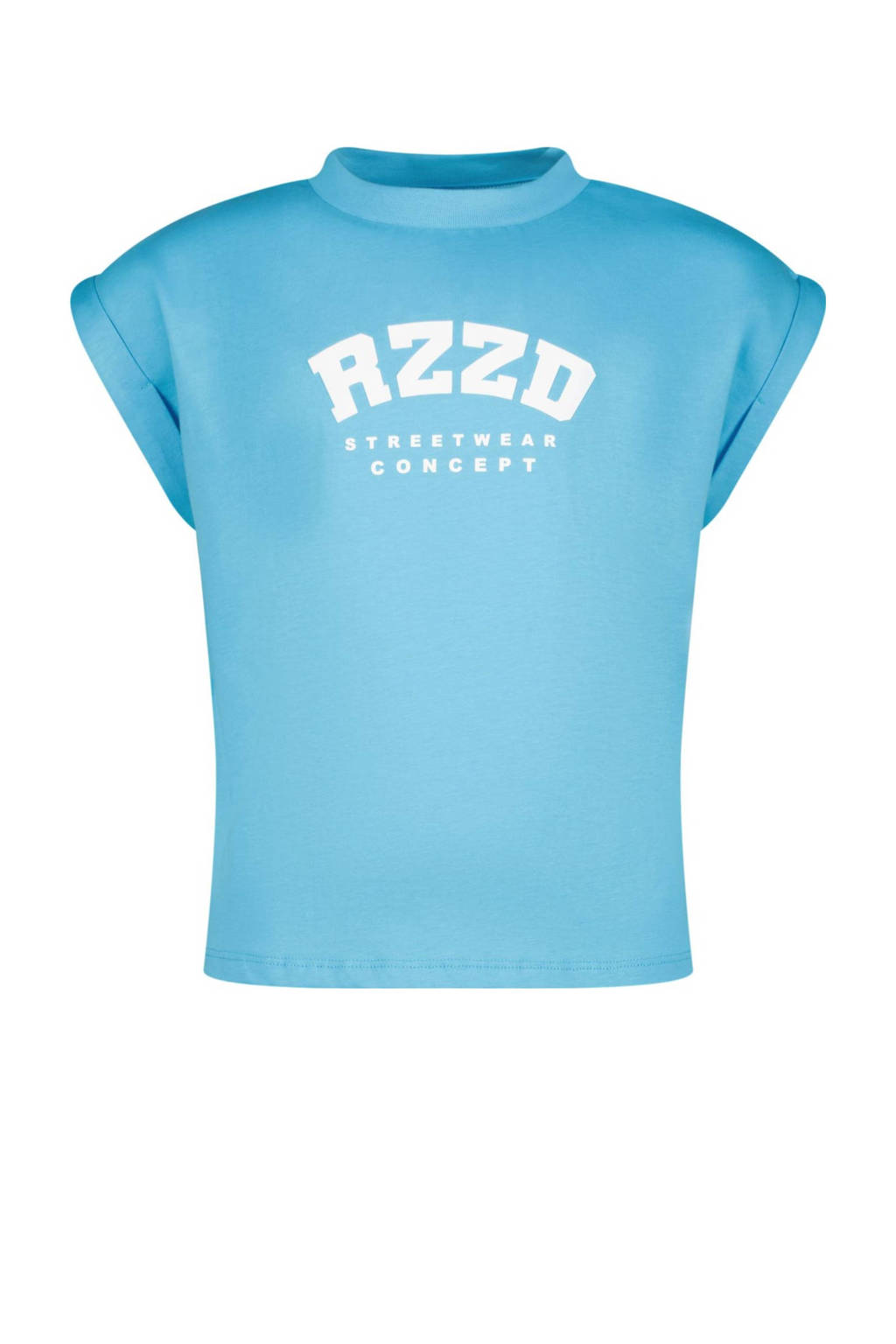 Raizzed T-shirt Merena met logo helderblauw