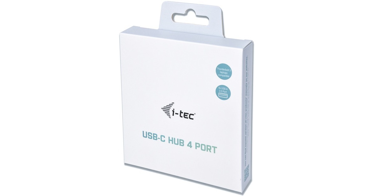 i-tec4-Port USB-C Metal usb-hub  (Zwart)