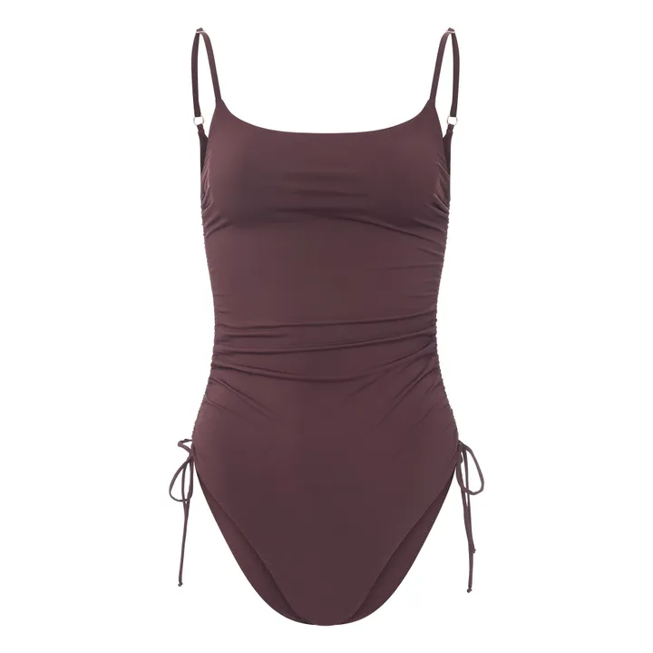 Alma Deia Maillot de bain une pièce froncé | Chocolat