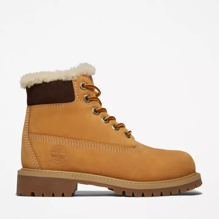 6-inch Boot d'hiver imperméable Timberland Premium junior en jaune