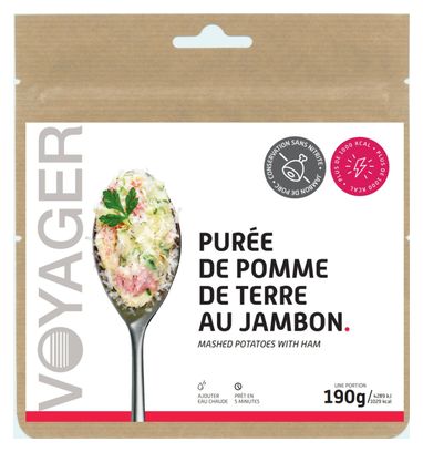 Repas Lyophilisé Voyager Purée de Pomme de Terre au Jambon 190g