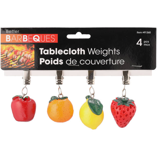Blokker tafelkleedgewichten - Fruit - S/4