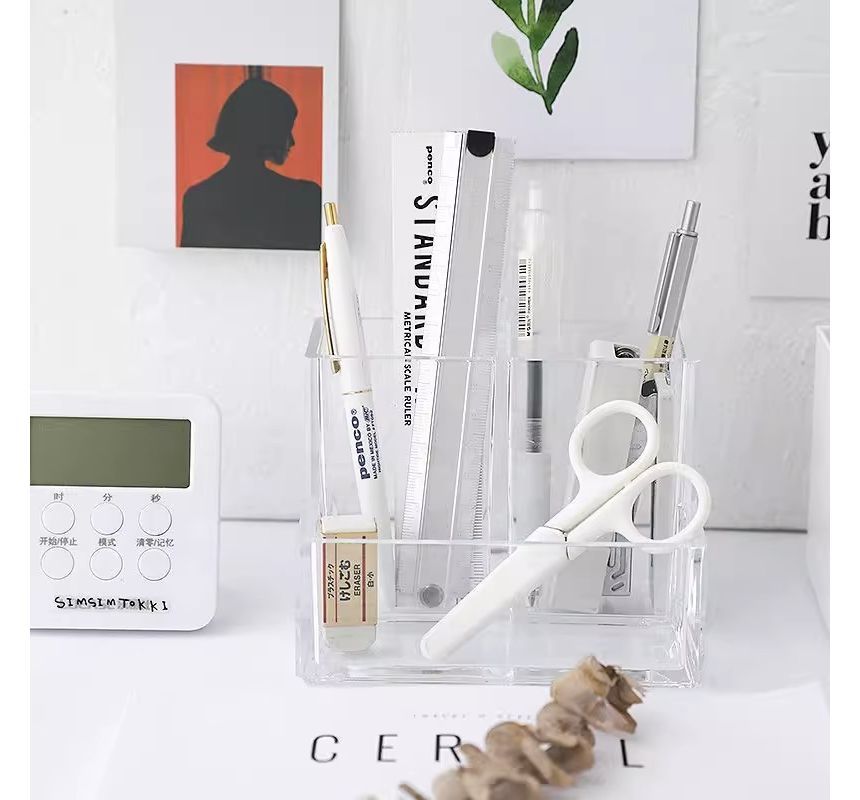 Yogow - Transparante acryl bureau-organizer (verschillende ontwerpen)