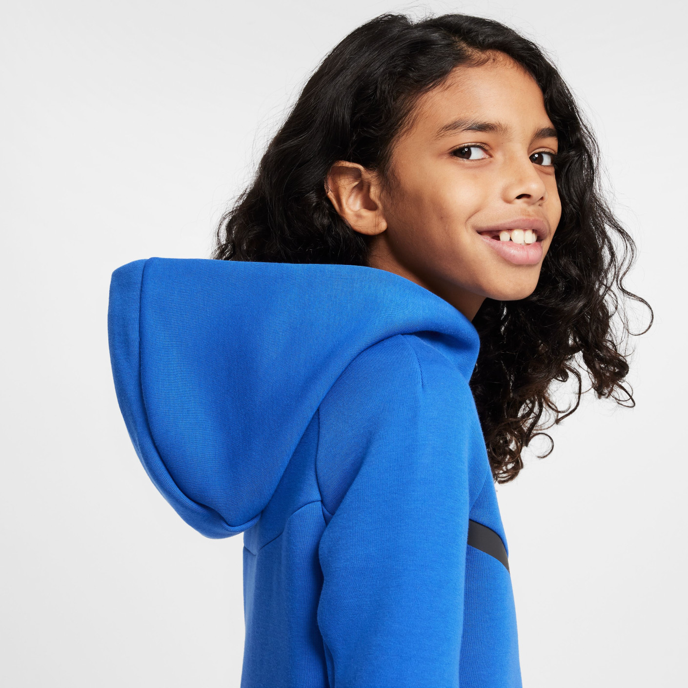 Nike Tech Fleece Sportswear Trainingspak Kids Blauw Zwart