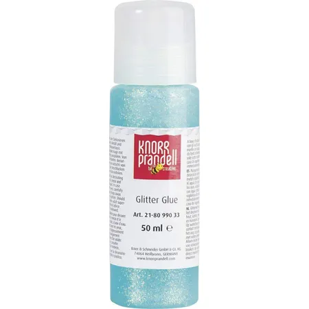 Knorr Prandell Glitterfarbe Glitter Glue neonblau, 50ml