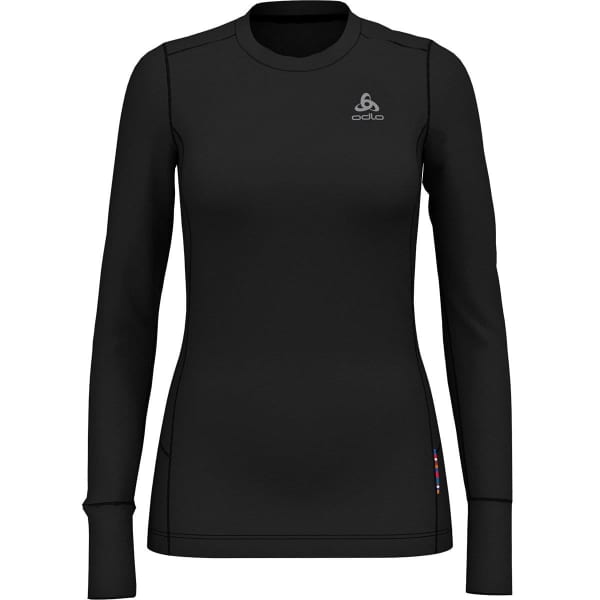 T-shirt thermique ODLO T-SHIRT ML NATURAL 100% MERINO W BLACK - BLACK