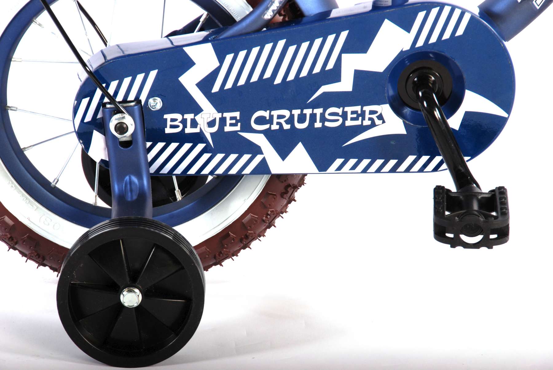 TPFSports Black Cruiser Kinderfahrrad - Jungen - 12 Zoll - Rücktritt + Handbremse - Schwarz