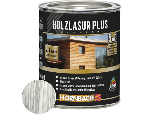 HORNBACH Houtbeits Plus Wit 750 ml
