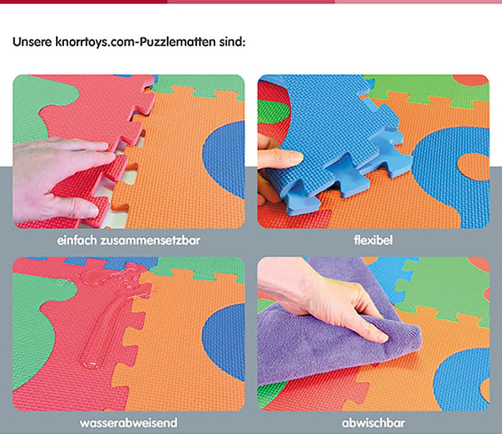 Knorrtoys® Puzzle »Zahlen und Buchstaben« Puzzlematte, Bodenpuzzle
