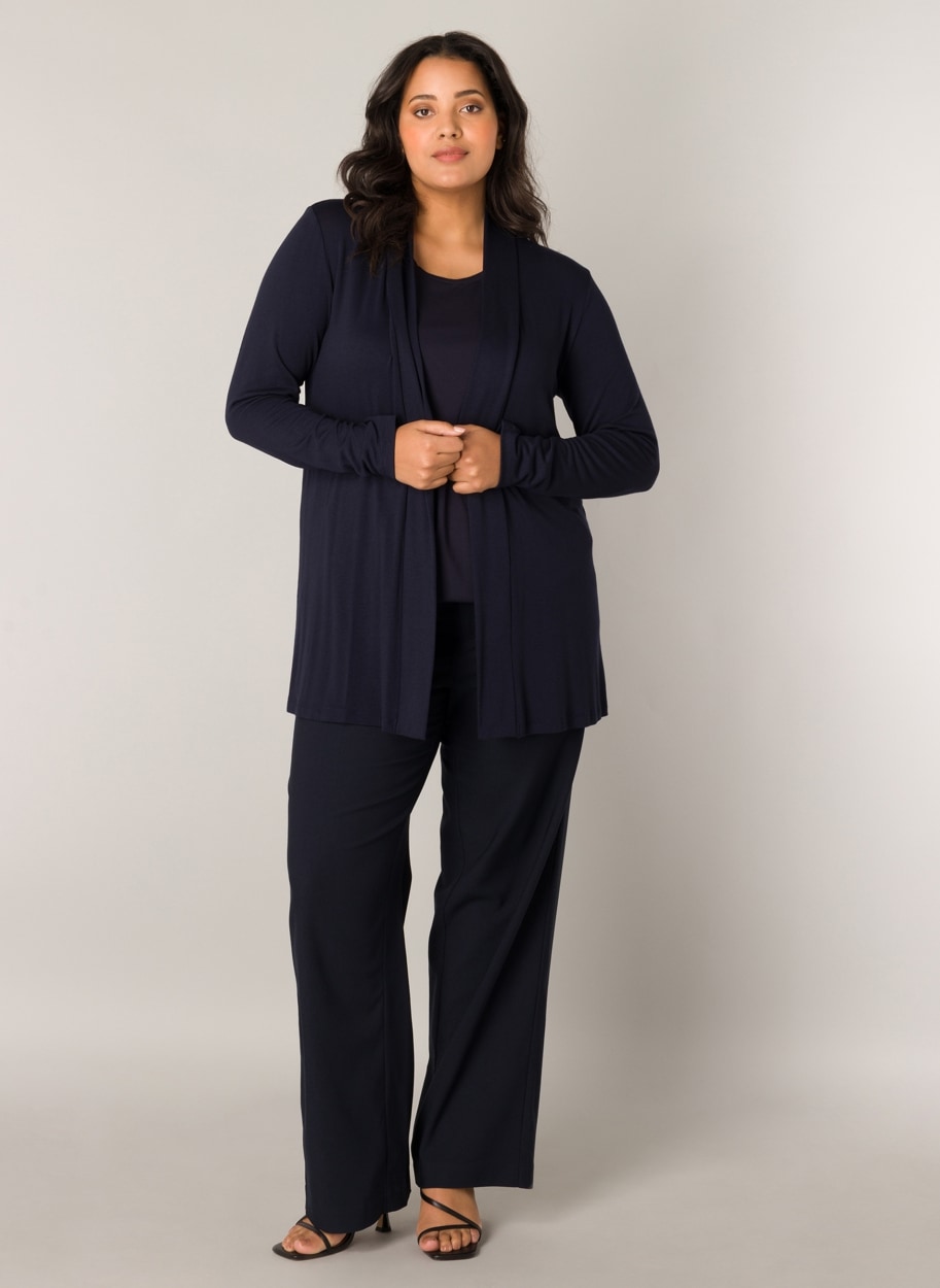 Base Level Curvy Strickjacke »Ayla« offen, ohne Verschluss