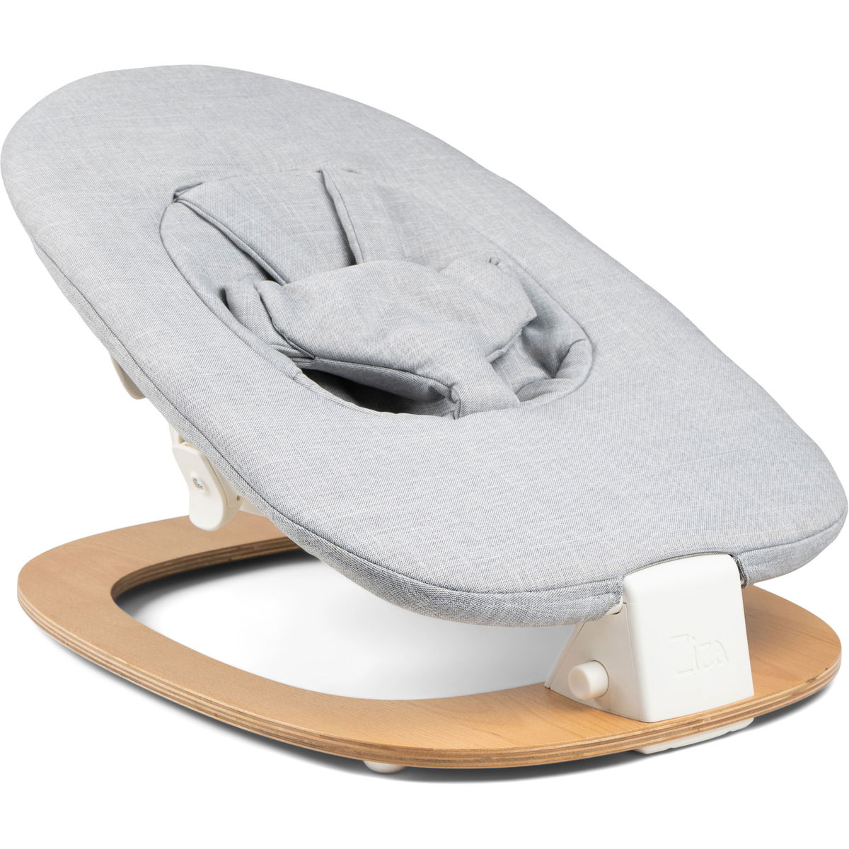 ZizaZiza   Babywippe inklusive Hochstuhl Montage Set grey/vanilla