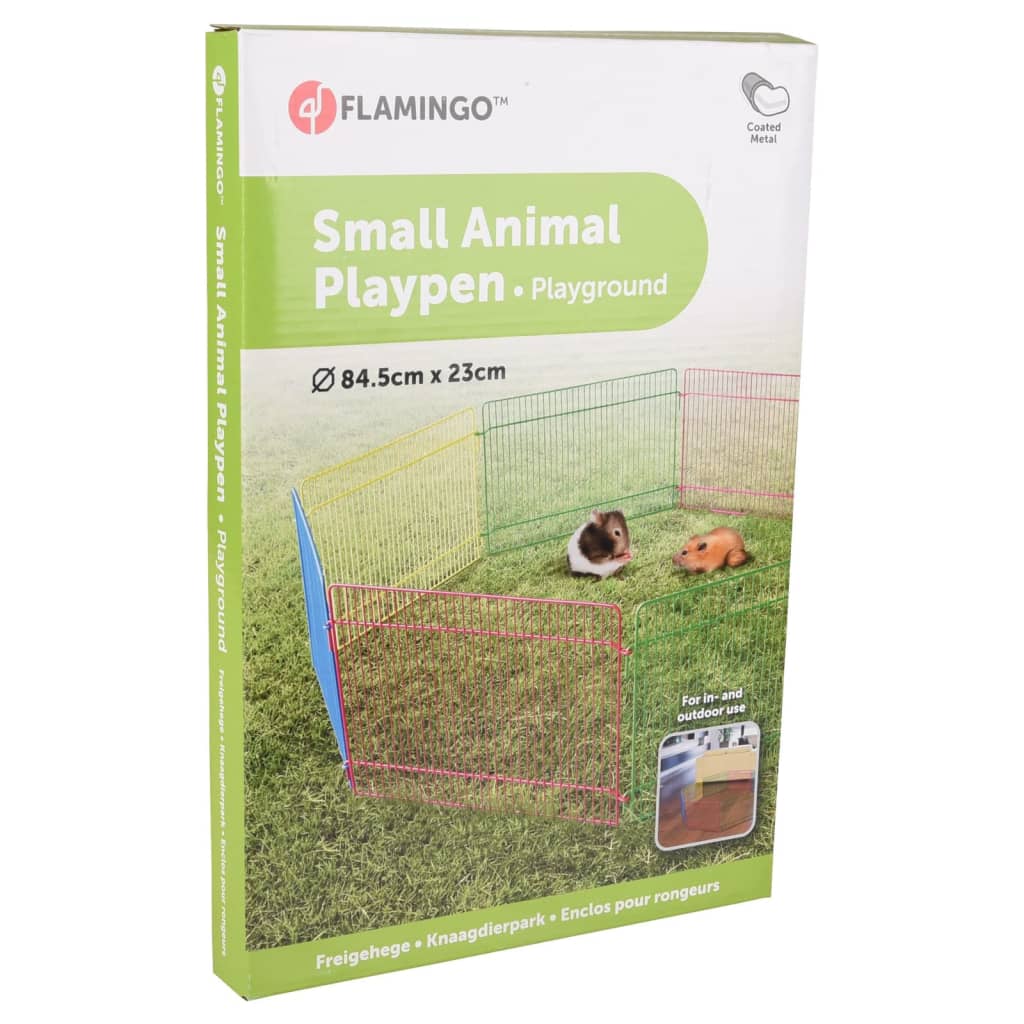 Aire de jeu pour petits animaux 8 pcs 84,5x23 cm multicolore