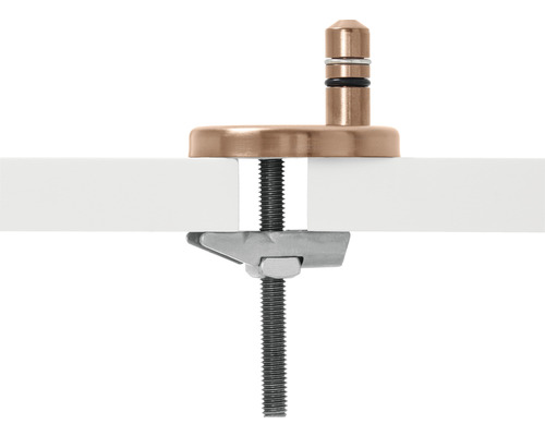 REIKA Mito toiletbril, wit, geborstelde koperen scharnieren, met soft-close mechanisme en Quick&Clean.