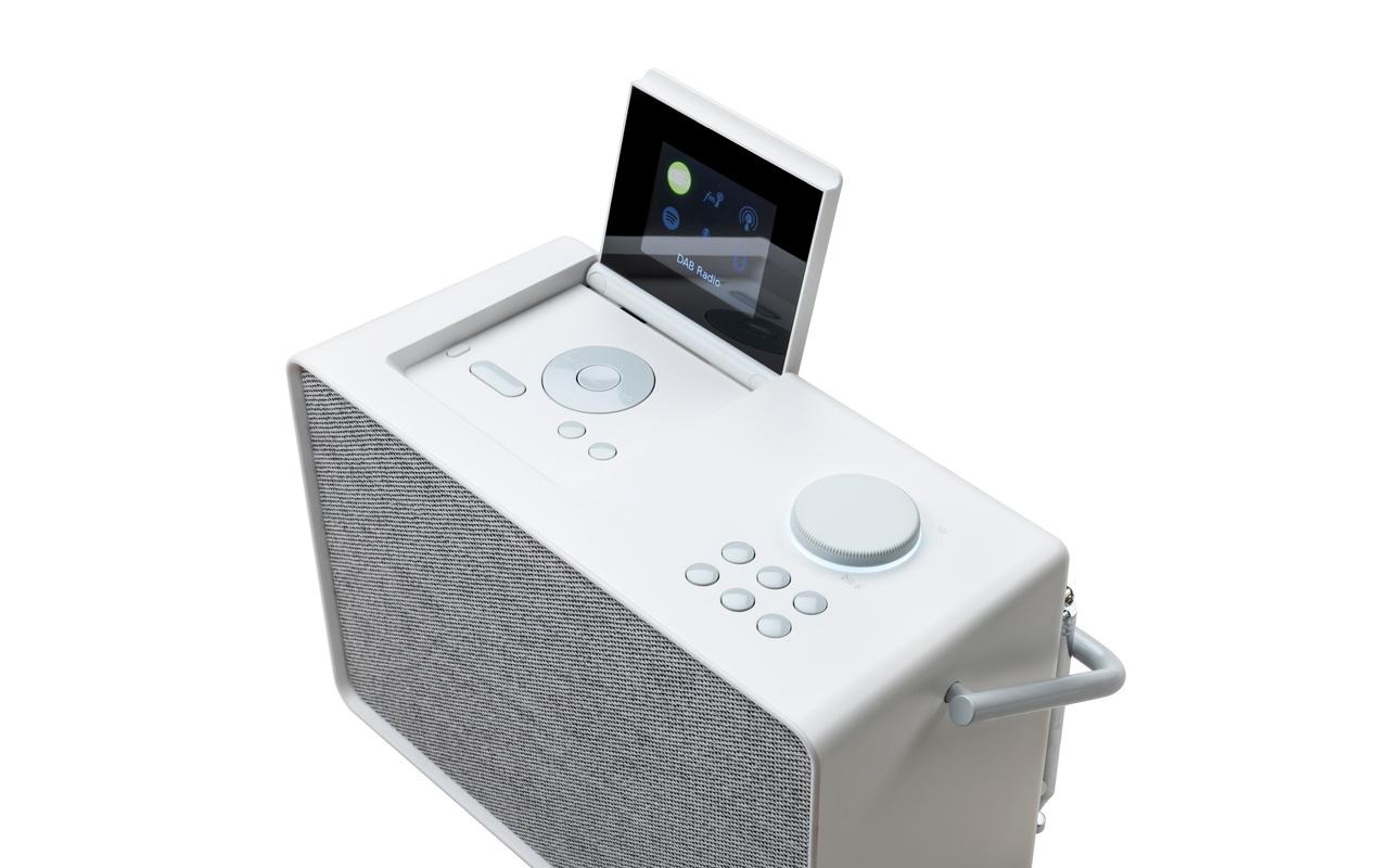 Internet Radio Evoke Play Cotton White<br>Evoke Play vielseitiges Musiksystem in Cotton White