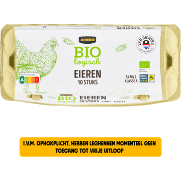 Jumbo Biologisch Eieren S/M/L 10 Stuks