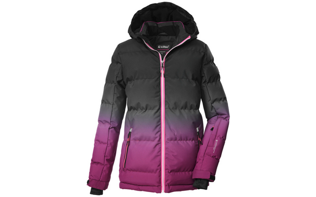 Killtec KSW 330 Mädchenjacke in Daunenoptik mit Kapuze und Schneefang
