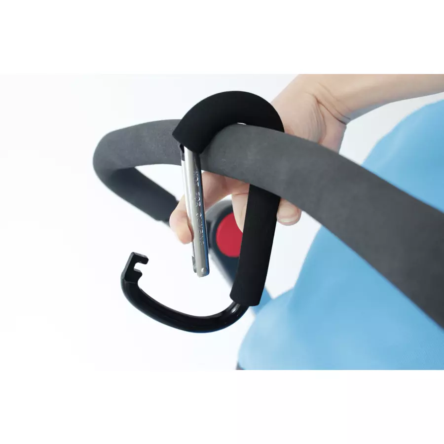 Altabebe Karabinerhaken für Buggy & Kinderwagen schwarz