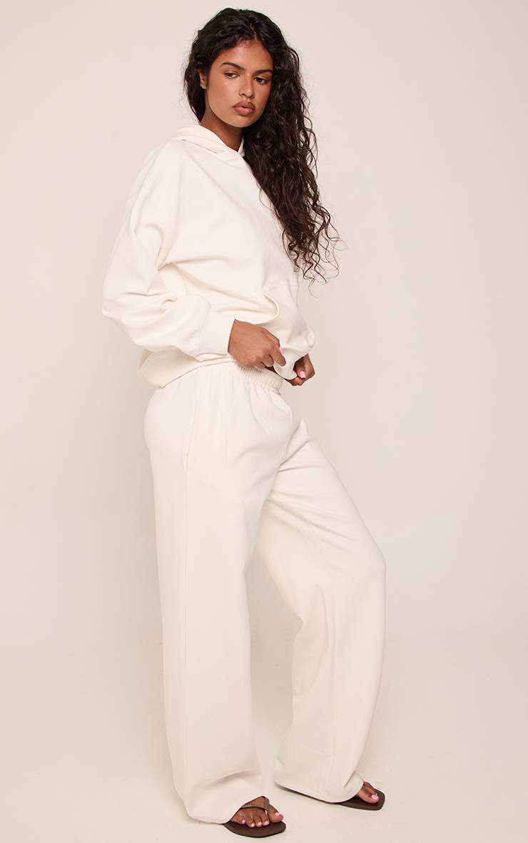 Crème Sweat À Casynthétiqueche Oversize En Jersey Interlock