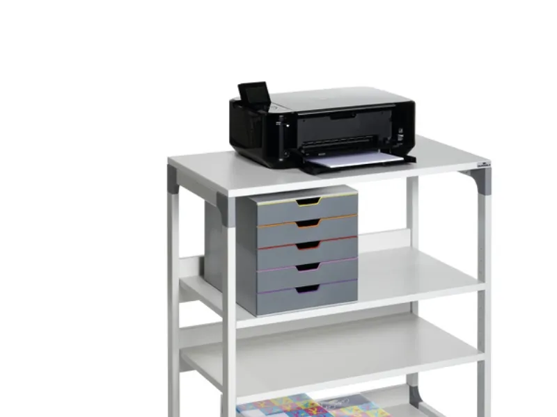 Rullebord Durable® 3711-10, på hjul, grå