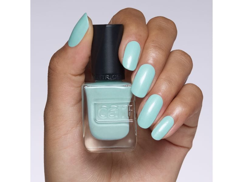 Catrice Nagellack Gel Affair 030 Oh So Fresh! Langanhaltender Gel-Nagellack in einem hypnotisierenden mintgrünen Farbton mit schimmerndem Perlmutt-Effekt