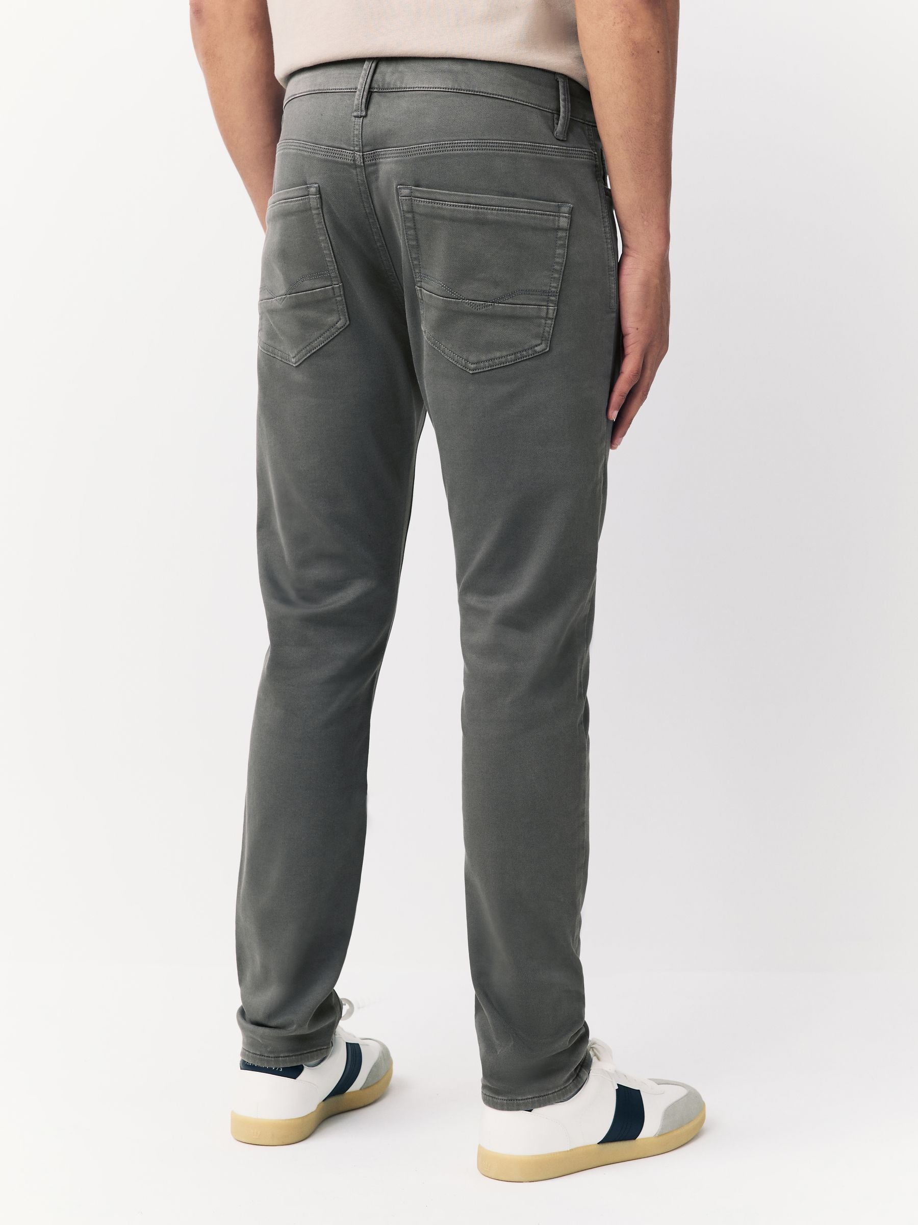 Antracietgrijs - Strakke Pasvorm - Comfortabele stretchjeans