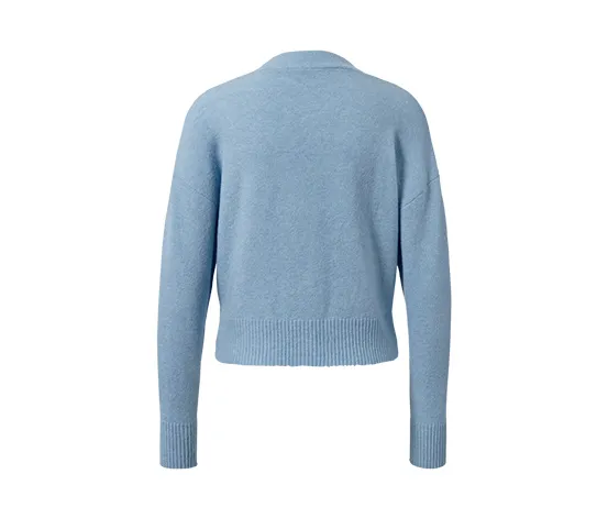 Grobstrick-Cardigan, blau