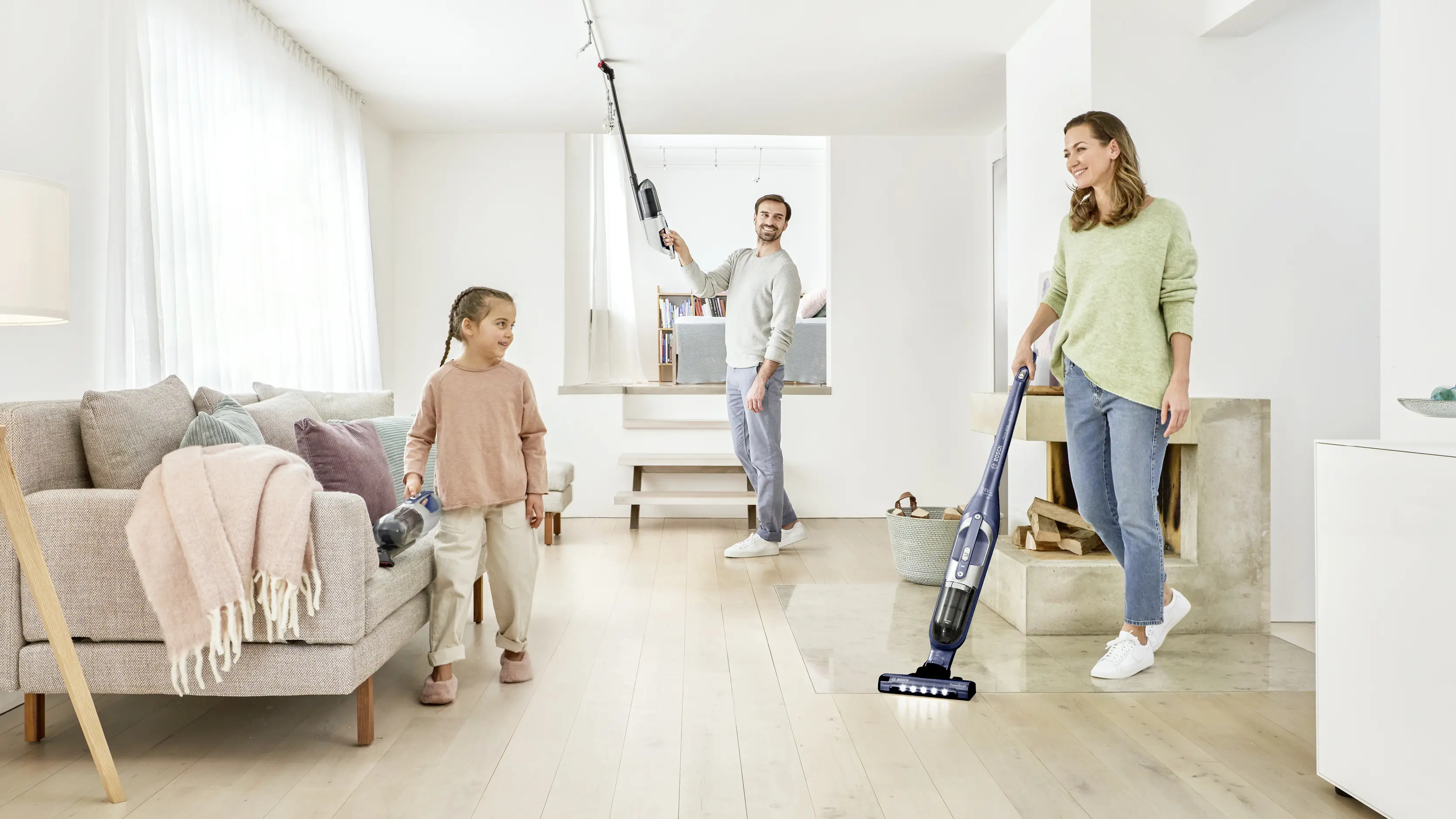 Serie 4 Draadloze steelstofzuiger Flexxo Gen2 28Vmax Blauw